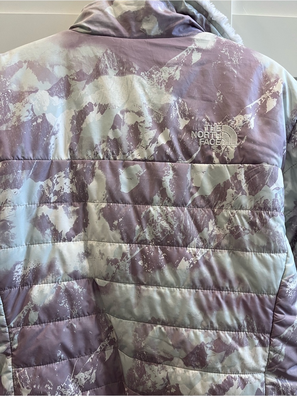 The North Face Reversible Mossbud Swirl Girls' Jacket Size L (14/16) - Picture 11 of 16